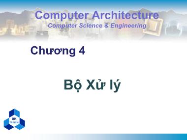 Bài giảng Kiến trúc máy tính - Chương 4: Bộ Xử lý - Nguyễn Thanh Sơn