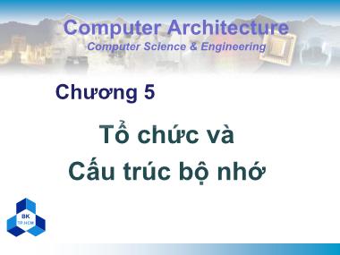 Bài giảng Kiến trúc máy tính - Chương 5: Tổ chức và Cấu trúc bộ nhớ - Nguyễn Thanh Sơn