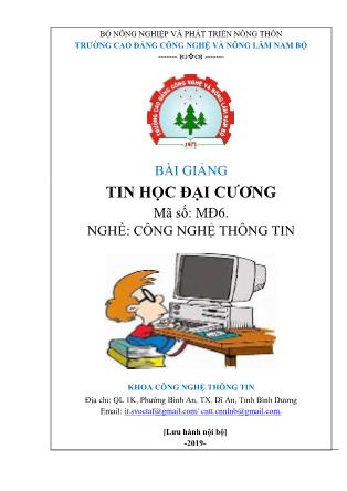 Bài giảng Tin học đại cương - Nghề: Công nghệ thông tin
