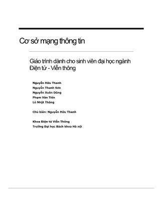 Giáo trình Cơ sở mạng thông tin