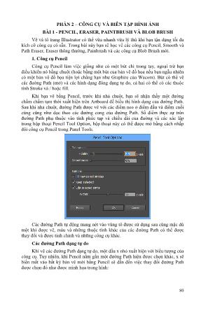 Giáo trình Công cụ thiết kế và vẽ đồ họa - Ngành/nghề: Thiết kế trang web (Phần 2)