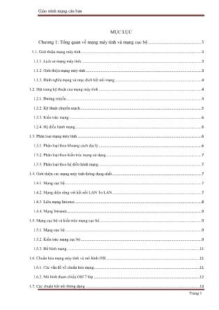 Giáo trình Mạng căn bản (Mới nhất)