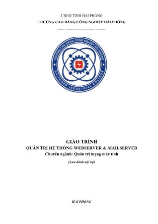 Giáo trình Quản trị hệ thống Webserver và Mailserver - Chuyên ngành: Quản trị mạng máy tính