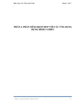 Giáo trình Tin học ứng dụng ngành Kiến trúc (Phần 2)