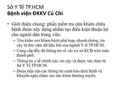 Bài giảng Cách đăng ký sử dụng app tra cứu khám chữa bệnh