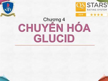 Bài giảng Hóa sinh - Chương 4: Chuyển hóa glucid