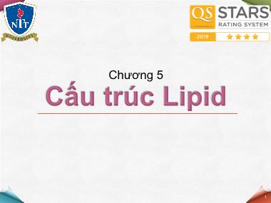 Bài giảng Hóa sinh - Chương 5: Cấu trúc Lipid