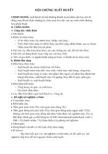 Bài giảng Hội chứng xuất huyết