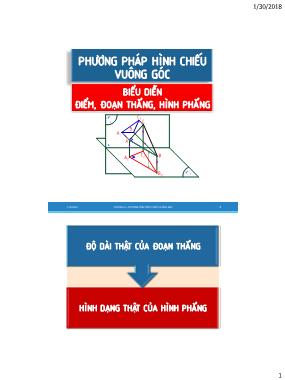 Bài giảng Vẽ kỹ thuật - Chương 3: Phương pháp hình chiếu vuông góc