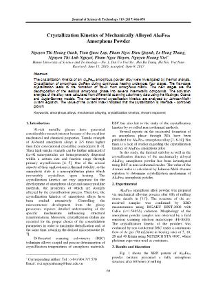 Crystallization kinetics of mechanically alloyed Al₈₀Fe₂₀ amorphous powder