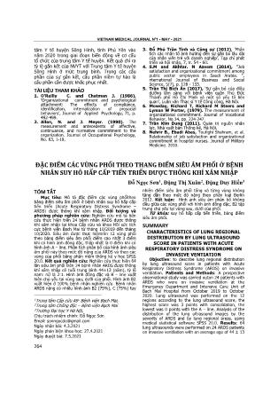 Đặc điểm các vùng phổi theo thang điểm siêu âm phổi ở bệnh nhân suy hô hấp cấp tiến triển được thông khí xâm nhập