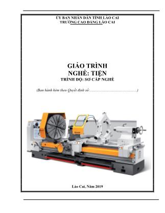 Giáo trình nghề Tiện
