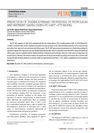 Prediction of thermodynamic properties of petroleum and refinery gases using PC-SAFT+FVT model