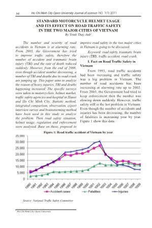 Standard motorcycle helmet usage and its effect on road traffic safety in the two major cities of Vietnam