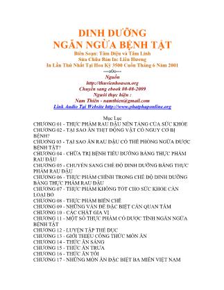 Tài liệu Dinh dưỡng ngăn ngừa bệnh tật