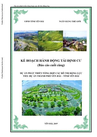 Báo cáo Dự án phát triển tổng hợp các đô thị động lực tiểu dự án thành phố Yên Bái – Tỉnh Yên Bái
