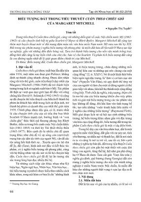 Biểu tượng đất trong tiểu thuyết Cuốn theo chiều gió của Margaret Mitchell