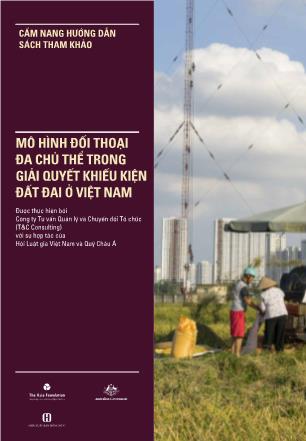 Cẩm nang hướng dẫn mô hình đối thoại đa chủ thể trong giải quyết khiếu kiện đất đai ở Việt Nam