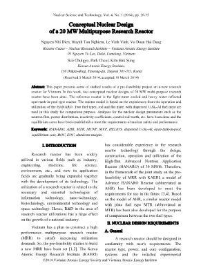 Conceptual nuclear design of a 20 MW multipurpose research reactor