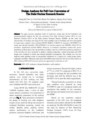 Design analyses for full core conversion of the Dalat nuclear research reactor