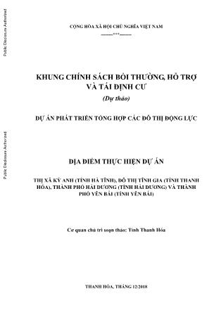 Dự án Phát triển tổng hợp các đô thị động lực