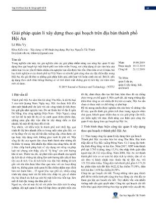 Giải pháp quản lý xây dựng theo quy hoạch trên địa bàn thành phố Hội An