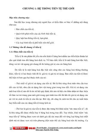 Giáo trình Nghiệp vụ thanh toán - Nguyễn Tiến Trung
