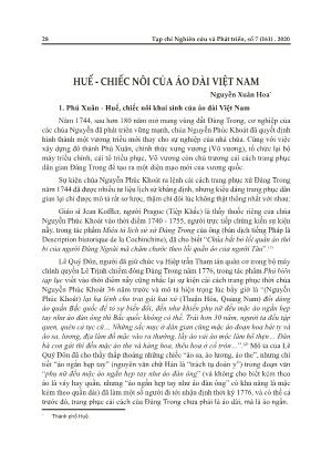 Huế - Chiếc nôi của áo dài Việt Nam