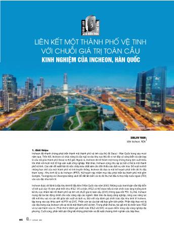 Liên kết một thành phố vệ tinh với chuỗi giá trị toàn cầu kinh nghiệm của Incheon, Hàn Quốc
