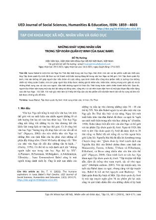 Những khát vọng nhân văn trong Tập đoàn quân kỵ binh của Isaac Babel